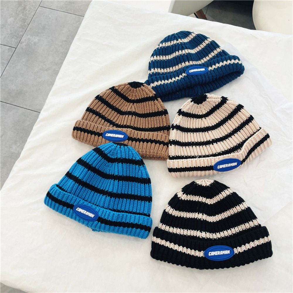 Beanie Cuffed Knit - Модные теплые детские шапки, дышащая удобная