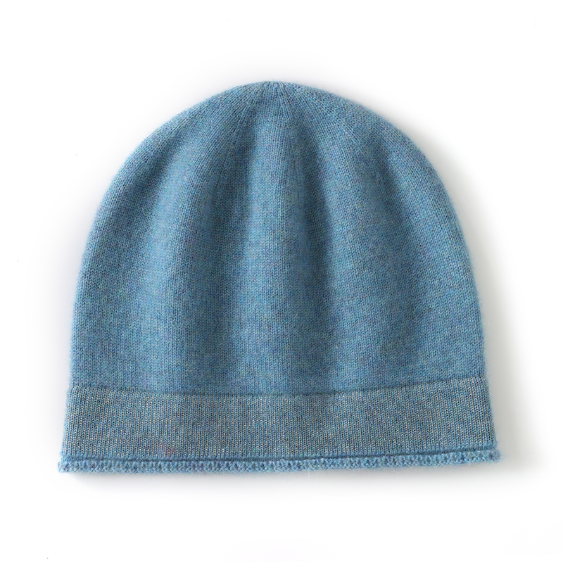 Beanie Cuffed Knit - Зимняя шапка унисекс из 100% кашемира