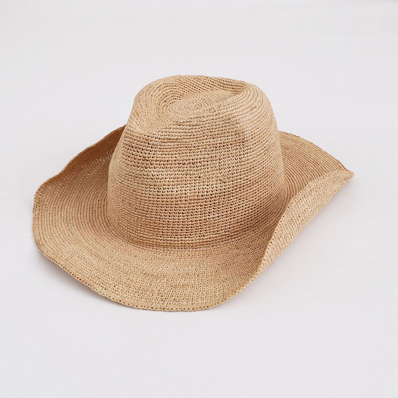 Cowboy Hat Straw - Женская шляпа с широкими полями, Пляжная