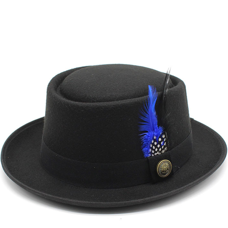 Fedora Hat Wool - Винтажная шляпа со свиным пирогом, Мужская