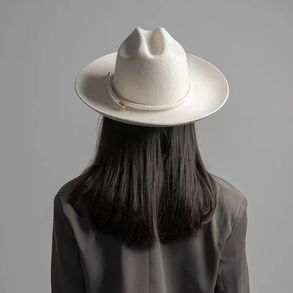 Fedora Hat Wool - Новинка 2025, шикарная зимняя шерстяная фетровая