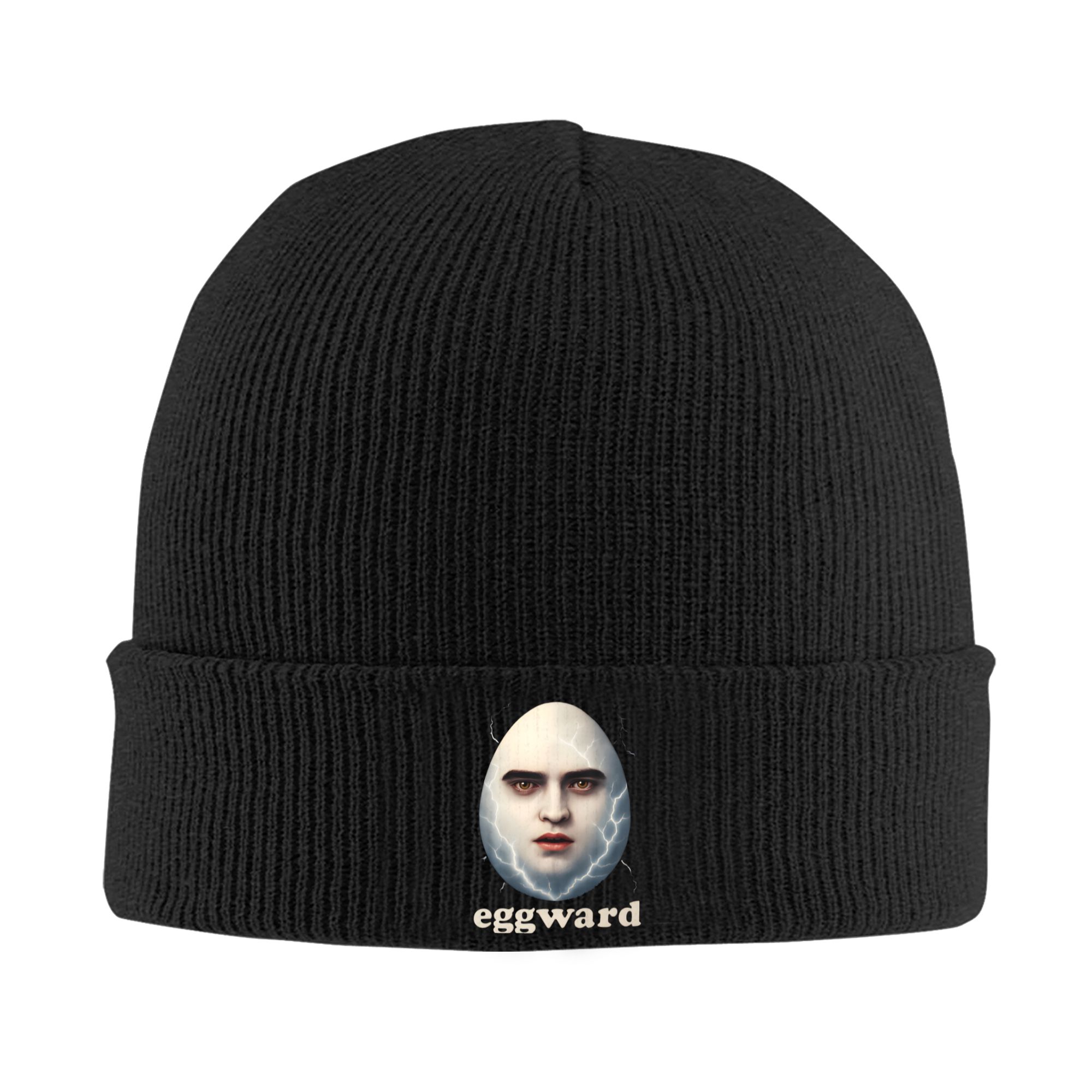 Beanie Cuffed Knit - Вязаная шапка-бини Eggward Silly Meme Parody