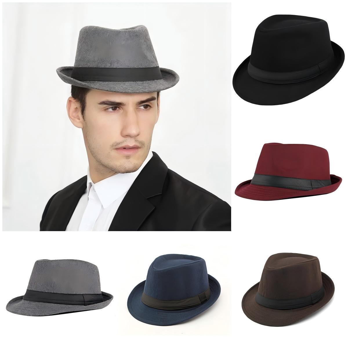 Fedora Hat Wool - Мужская шапка, новая осенне-зимняя мужская джазовая