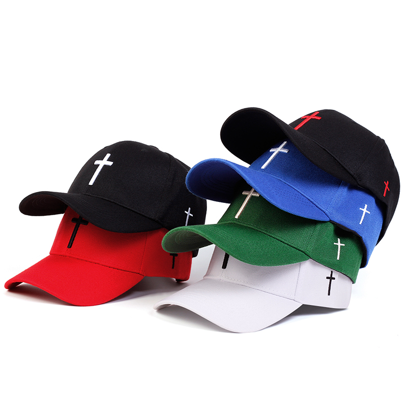 Golf Cap Dad - Регулируемая бейсболка с вышивкой унисекс крест,