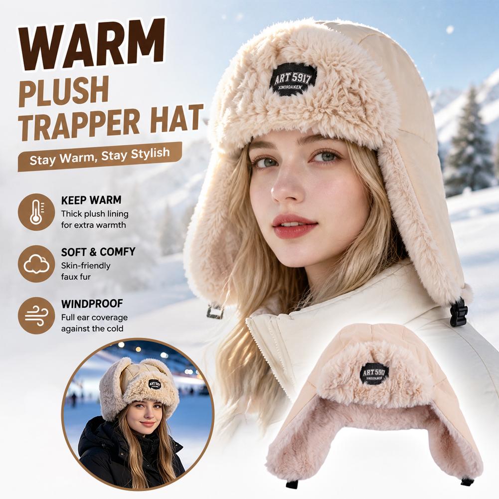 Winter Trapper Hat - Зимняя шапка-ушанка с толстой плюшевой подкладкой,