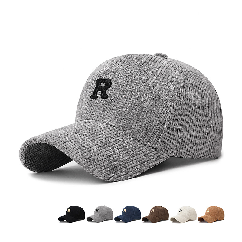 Baseball Cap Structured - Бейсболка из вельвета с 3D-вышивкой в