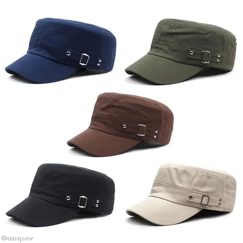 Snapback Hat Flat - Кепка в армейском стиле для мужчин