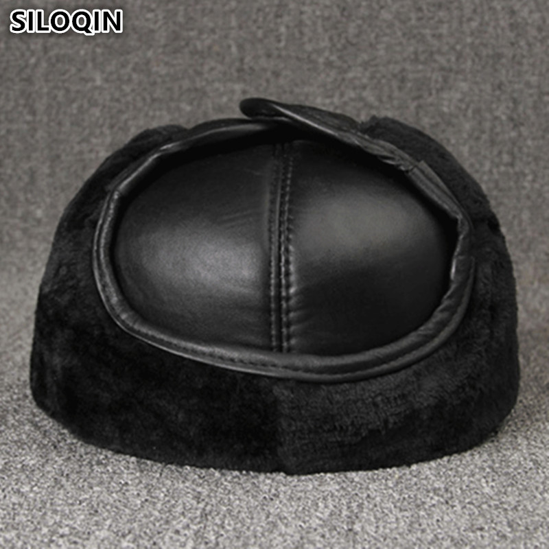 Winter Trapper Hat - Кепки из натуральной кожи, зимние теплые
