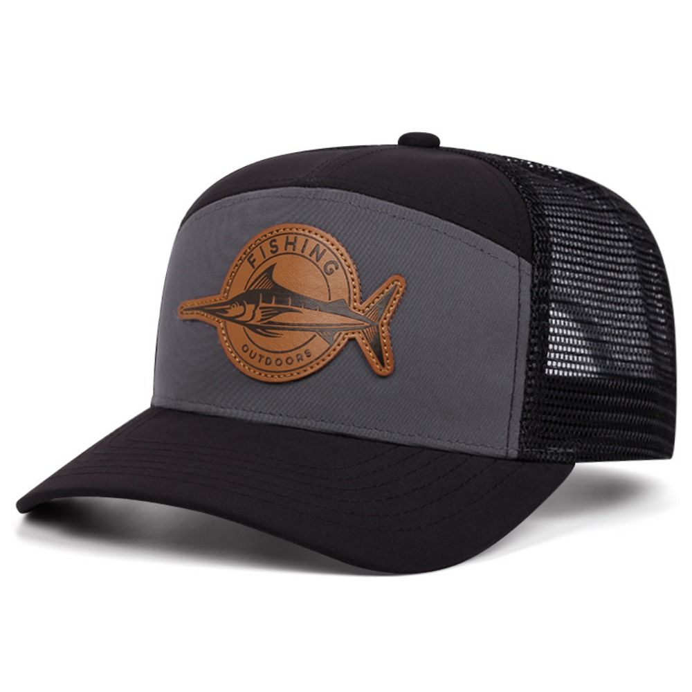 Trucker Cap Mesh - Летняя бейсболка с принтом акулы, регулируемая,