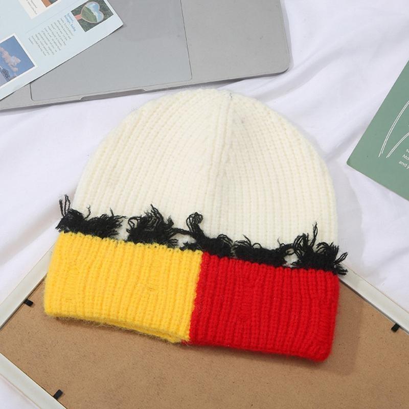 Корейская версия, цветная вяза – обзор и цена Beanie Cuffed Knit