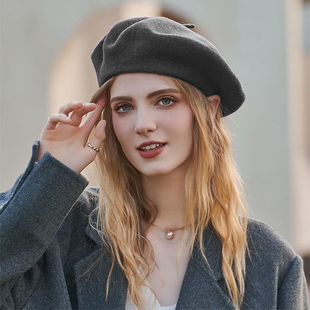 Модные теплые зимние шерстяные – обзор и цена Beret French Wool