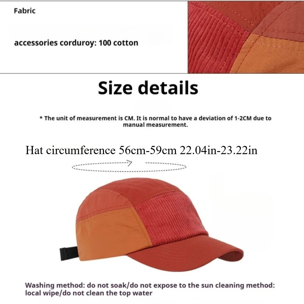 Бейсболка в уличном стиле с 5  – обзор и цена Corduroy Cap 5 Panel