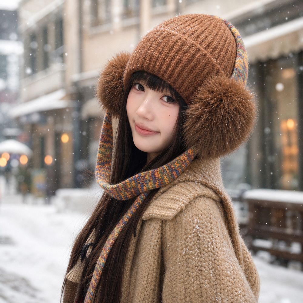 Вязаная шапка-бини в стиле рет – обзор и цена Beanie Cuffed Knit