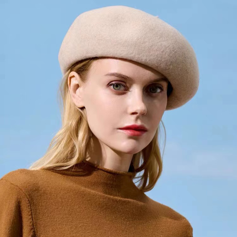 Простая шапка осень-зима, 100% – обзор и цена Beret French Wool