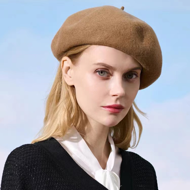 Простая шапка осень-зима, 100% – обзор и цена Beret French Wool