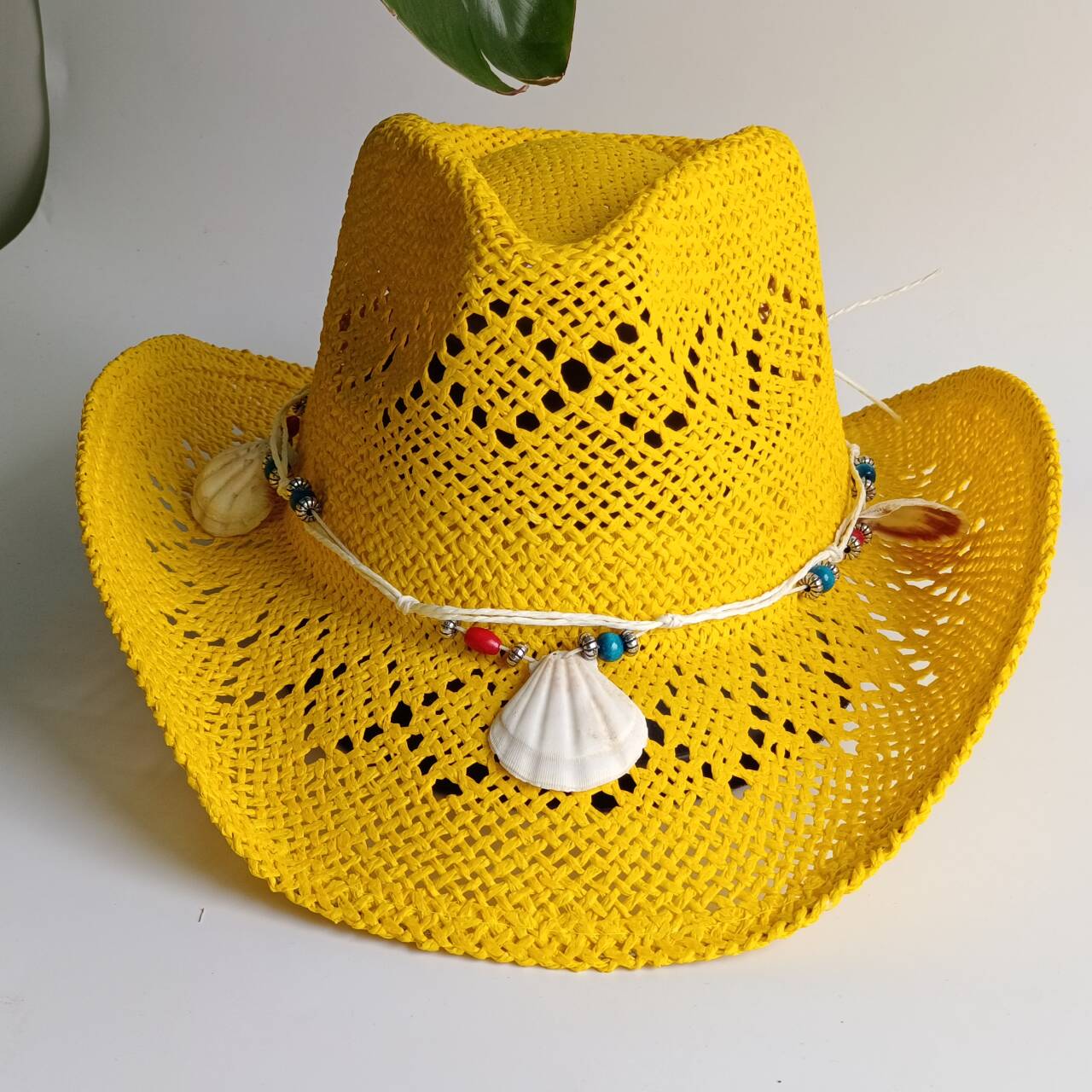 Ярко-желтые соломенные шляпы в – обзор и цена Cowboy Hat Straw