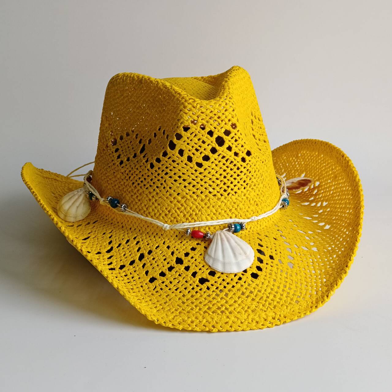 Ярко-желтые соломенные шляпы в – обзор и цена Cowboy Hat Straw