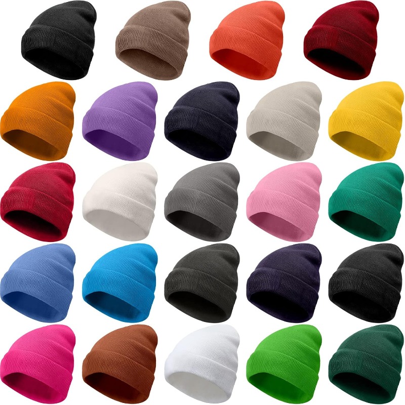 1 шт. зимняя теплая толстая ша – обзор и цена Beanie Cuffed Knit