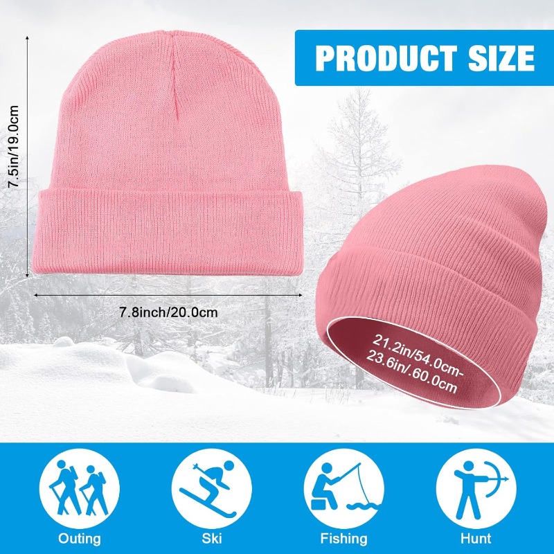 1 шт. зимняя теплая толстая ша – обзор и цена Beanie Cuffed Knit