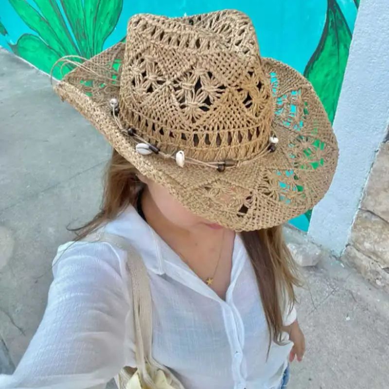 Летняя соломенная шляпа для пл – обзор и цена Cowboy Hat Straw