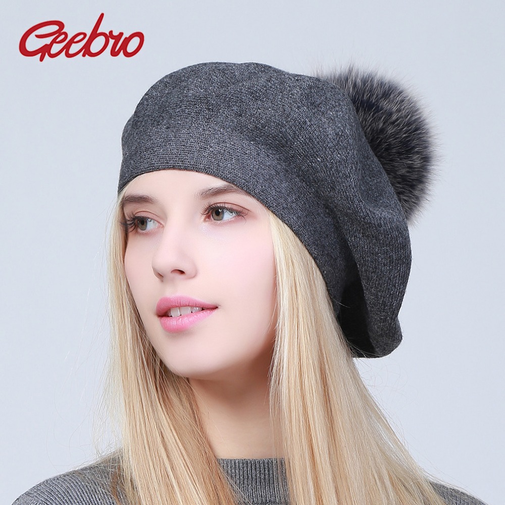 Geebro женский берет, зимний п – обзор и цена Beret French Wool