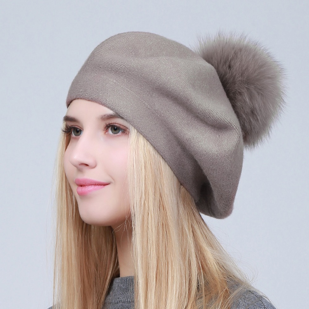 Geebro женский берет, зимний п – обзор и цена Beret French Wool