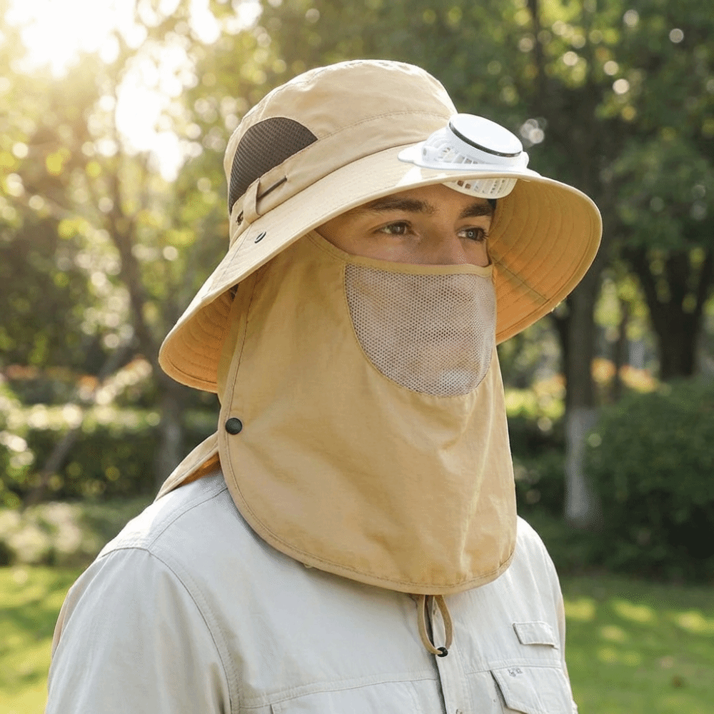 Портативная солнечная вентилят – обзор и цена Sun Hat Wide Brim
