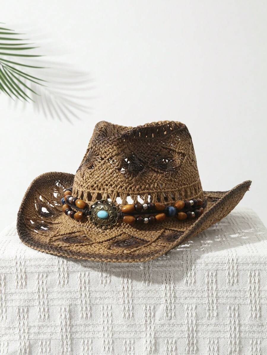 1 шт. Универсальная летняя ков – обзор и цена Cowboy Hat Straw