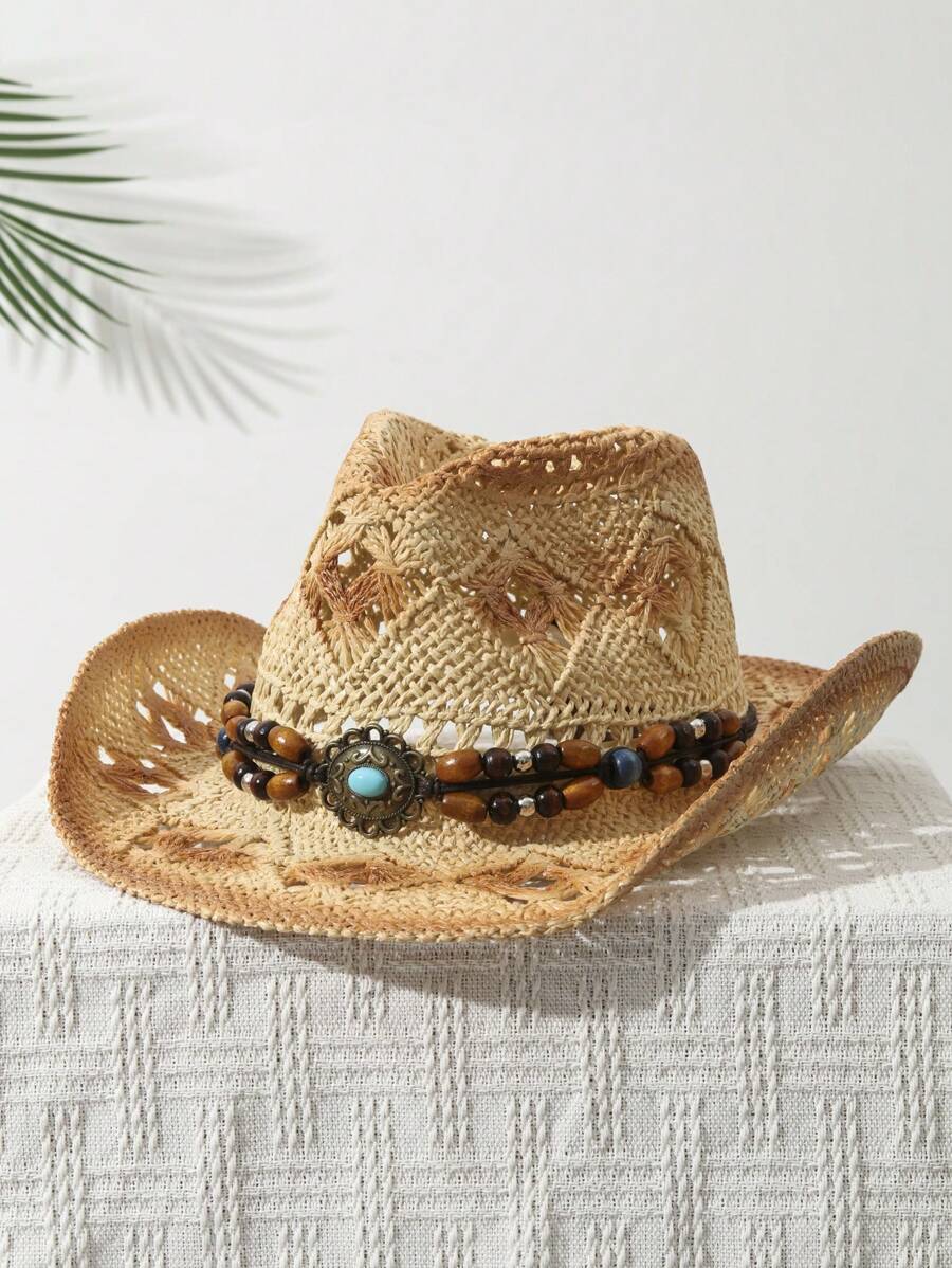 1 шт. Универсальная летняя ков – обзор и цена Cowboy Hat Straw