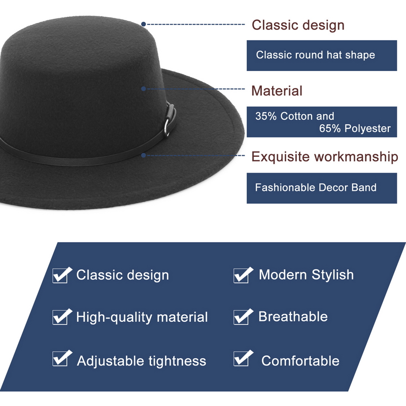 Элегантная шляпа-федора с широ – обзор и цена Fedora Hat Wool