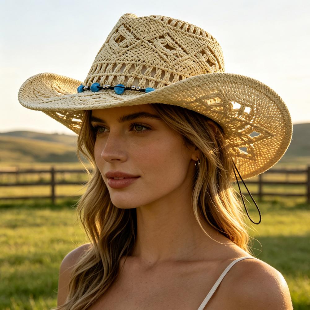 Ковбойская шляпа с широкими по – обзор и цена Cowboy Hat Straw