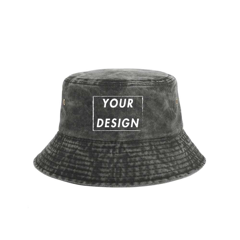 Винтажная панама с эффектом по – обзор и цена Bucket Hat Cotton