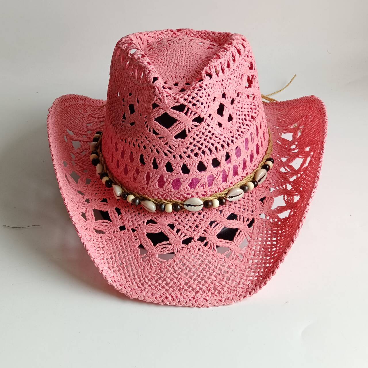 Розовая соломенная шляпа в ков – обзор и цена Cowboy Hat Straw